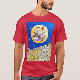 Ramen Noodle Cat Kitty Kitten Feline Men Women Boy T-Shirt