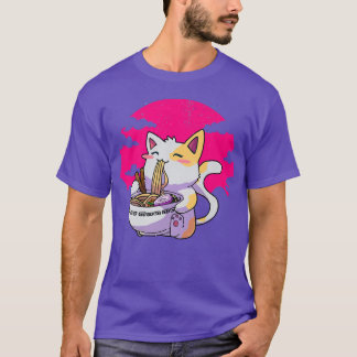 Ramen Noodle Cat Kitty Kitten Feline Men Women Boy T-Shirt