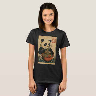 Ramen Noodle Eating: Panda Women's T-Shirt