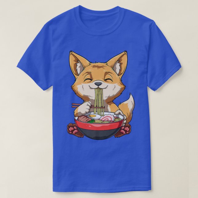 Ramen Noodle Soup Manga Fox 2519 T-Shirt (Design Front)