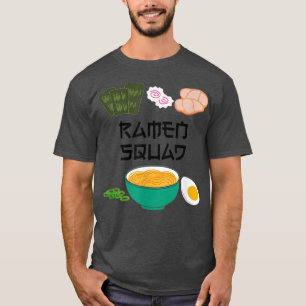 Ramen Noodle Squad Japanese Food Art  T-Shirt