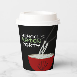 Ramen Noodles Asian Bowl Party Paper Cups