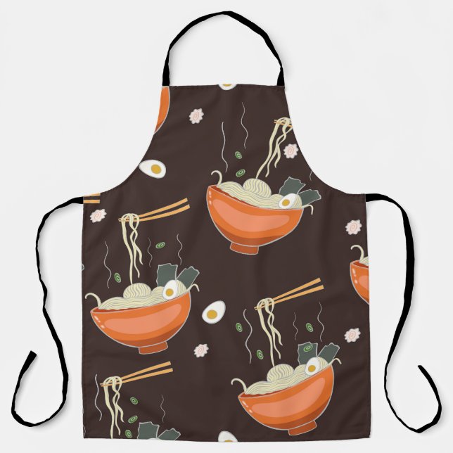 Ramen Noodles: Vintage Graphics Apron (Front)