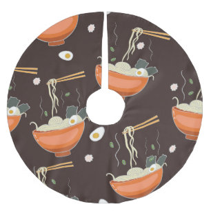 Ramen Noodles: Vintage Graphics Brushed Polyester Tree Skirt