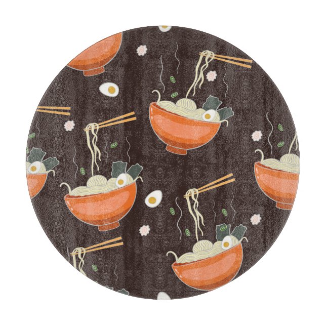 Ramen Noodles: Vintage Graphics Cutting Board (Front)