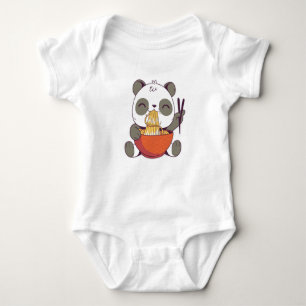 Ramen Panda Baby Bodysuit