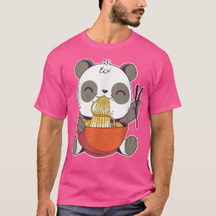 Ramen Panda Bowl Cute Food Noodles T-Shirt