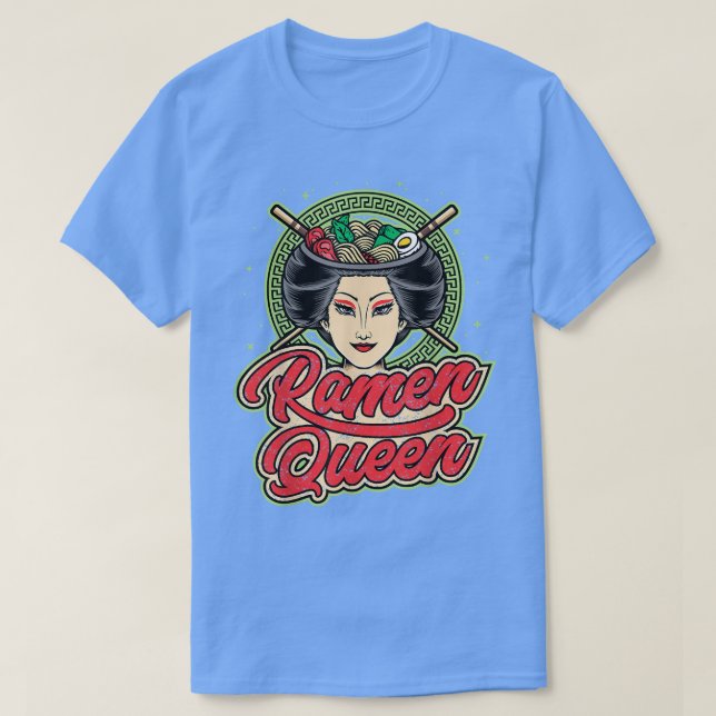 Ramen Queen, Cute Japanese For Girls, Womens Kawai T-Shirt (Design Front)