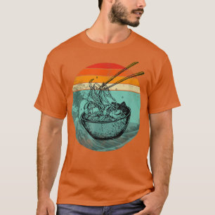 Ramen Retro Style Vintage Anime merch Japanese Gif T-Shirt