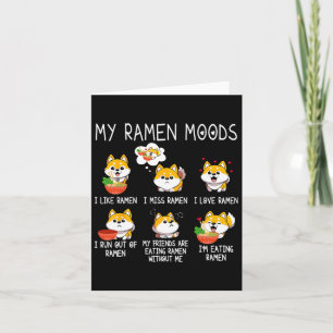 Ramen Shiba Inu Dog Lover Japanese Noodles For Men Card