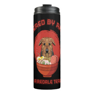 Ramen Sushi Airedale Terrier Dog T-Shirt Thermal Tumbler