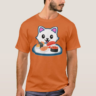 Ramen Tee Sushi Cat Anime Figure Senpai Japanese N