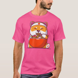 Ramen Tshirt Dog Tshirt Kawaii Anime Tee Japanese 