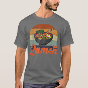 Ramen Vintage Japanese Kawaii Ramen Noodles Design T-Shirt