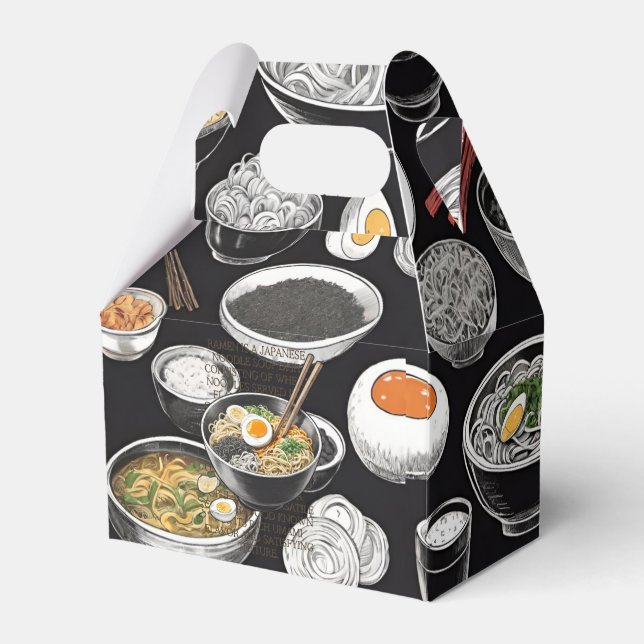 Ramen vintage sketch by CallisC Arts ⭐⭐⭐⭐⭐ Favour Box (Front Side)