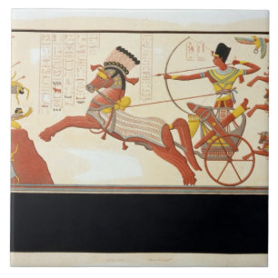 Ramesses II (1279-13 BC) at the Battle of Kadesh, Tile