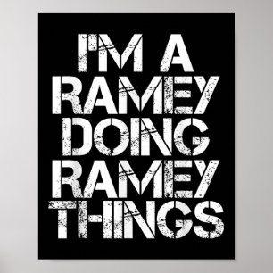 Ramey Funny Surname Family Tree Birthday Reunion G Poster