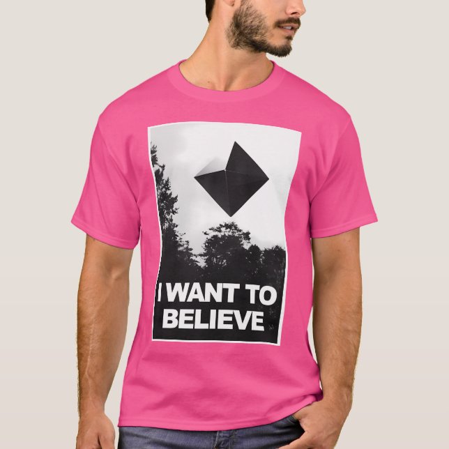 Ramiel I Want To Believe Neon Genesis Evangelion T-Shirt (Front)