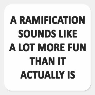 Ramification Square Sticker