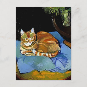 “Raminou on a Blue Blanket” by Suzanne Valadon Postcard
