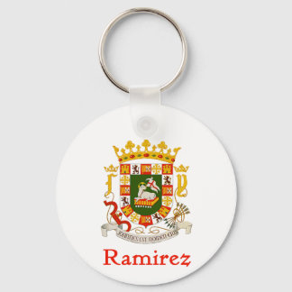 Ramirez Shield of Puerto Rico Key Ring