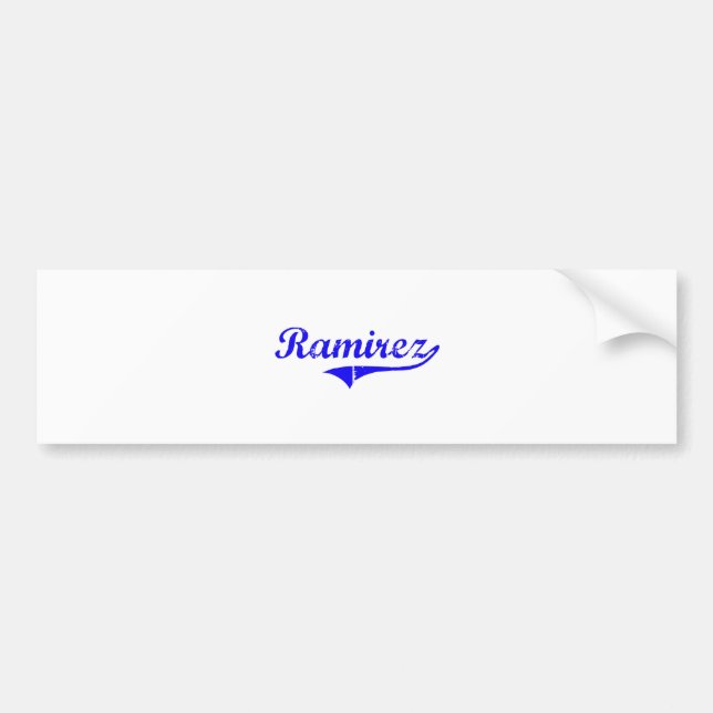 Ramirez Surname Classic Style Bumper Sticker (Front)