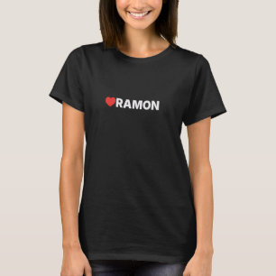 Ramon Love, Heart Design Loved by Anyone who Likes T-Shirt