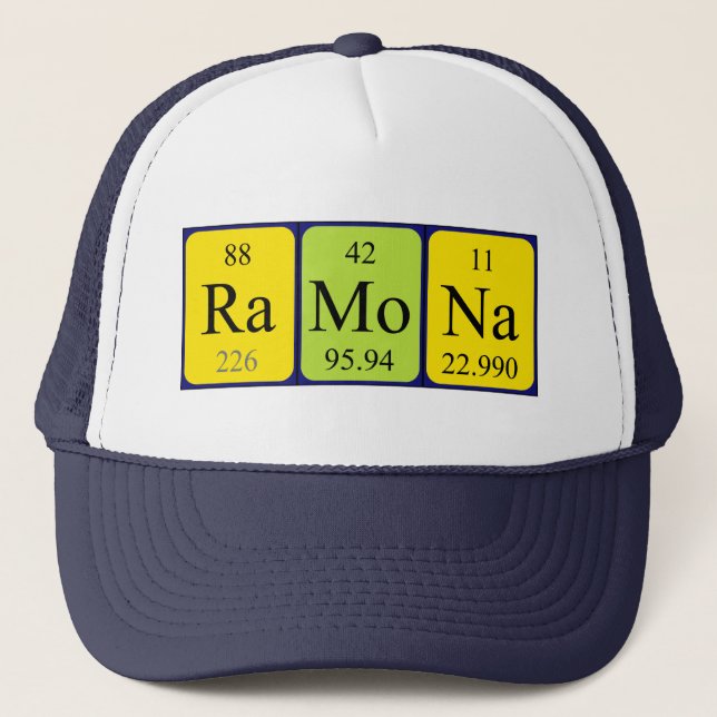 Ramona periodic table name hat (Front)