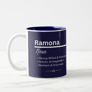 Ramona Personalized Name Coffee Mug