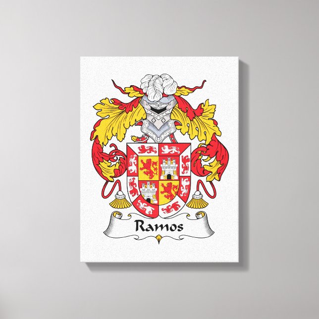 Ramos Family Crest Canvas Print (Front)