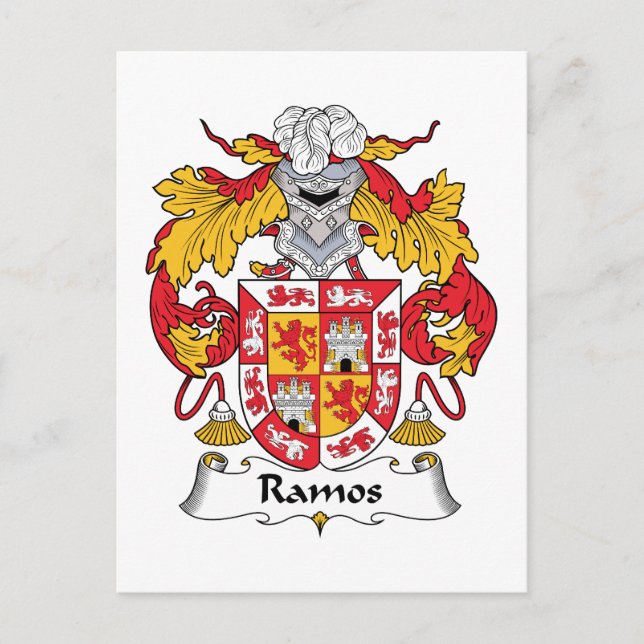 Ramos Family Crest Postcard (Front)