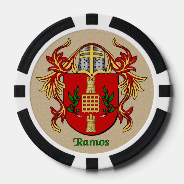 Ramos Heraldic Arms Poker Chips (Front)