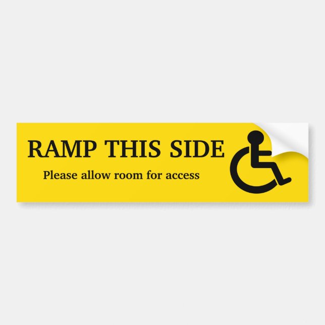 Ramp Access Sticker (Front)