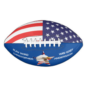 Rampant Eagle, The American Flag, Patriotic Football