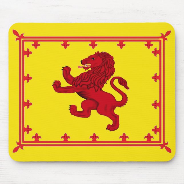 Rampant Lion banner Mouse Pad (Front)