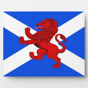 Rampant lion / Scoatland's flag Plaque