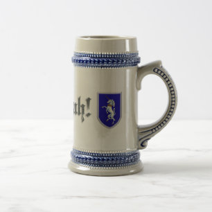 Rampant Unicorn Shield Beer Stein