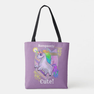 Rampantly Cute Unicorn Tote Bag