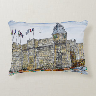 Ramparts & Gate of Concarneau Brittany, France Decorative Cushion