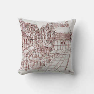 Ramparts, Mont Saint-Michel   Normandy, France Cushion