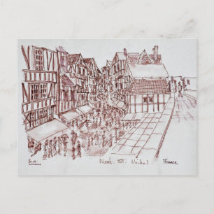 Ramparts, Mont Saint-Michel Normandy, France Postcard