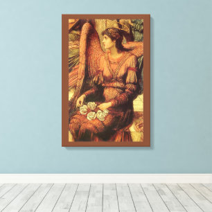 Ramparts of God's House, Angel by John Strudwick Canvas Print