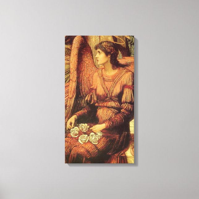 Ramparts of God's House, Angel by John Strudwick Canvas Print (Front)
