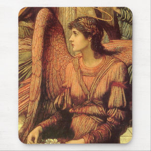 Ramparts of God's House, Angel by John Strudwick Mouse Pad