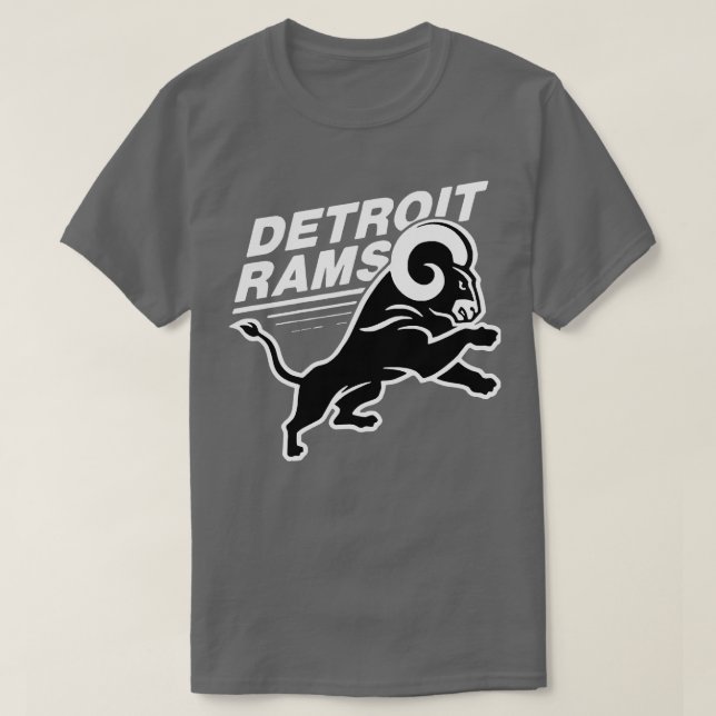 Rams Black T-Shirt (Design Front)