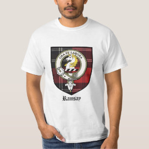 Ramsay Clan Crest Badge Tartan T-Shirt