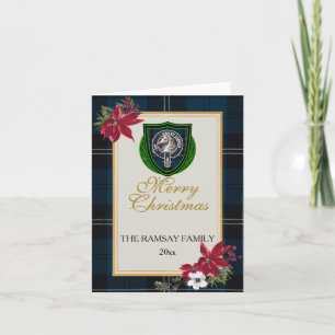 Ramsay Scottish Clan Tartan & Crest Card