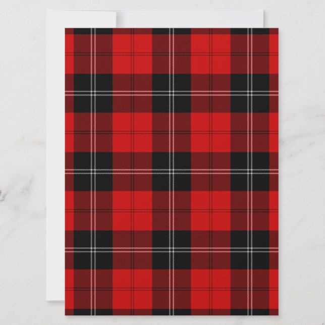 Ramsay tartan red black plaid (Front)