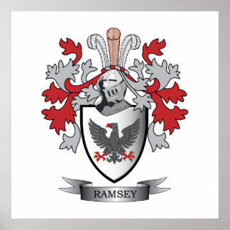 Ramsey Family Crest Coat of Arms Poster