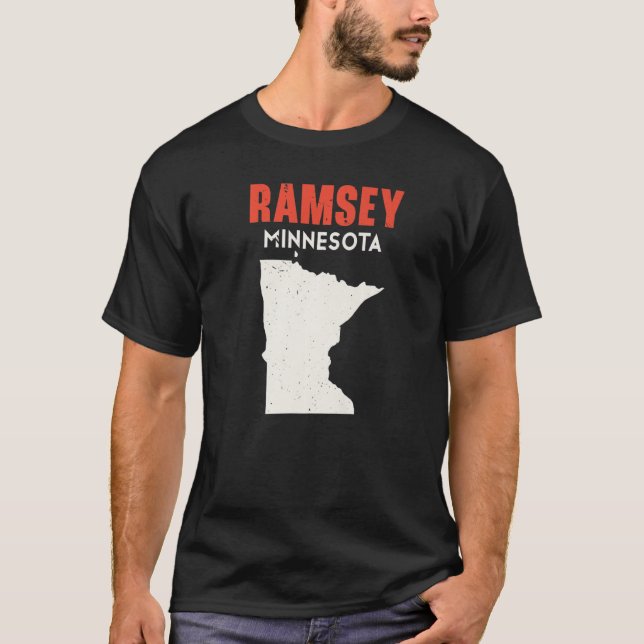 Ramsey Minnesota USA State America Travel Minnesot T-Shirt (Front)